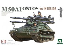 Takom Modelbouwpakket Militaire voertuigen - 1019 M50A1 Ontos with Interior Plastic - 1:16 - Modelbouw