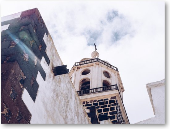 Kerk van onder - Lanzarote - Fotoposter 40x30