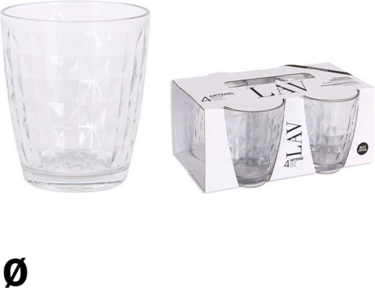 Glazenset LAV Artemis 415 ml Kristal (4 uds)