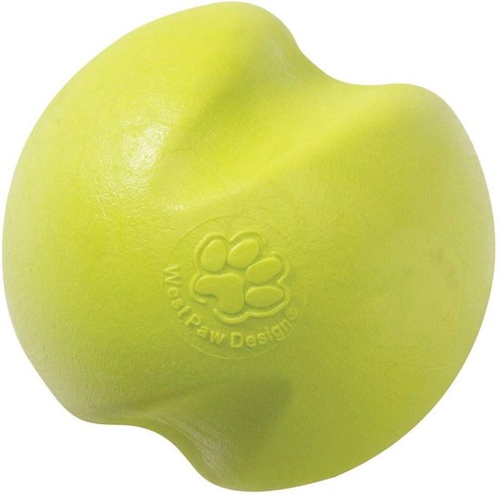 Drijvende & Stuiterende Hondenbal voor Werpstok - West Paw - Zogoflex Jive - Blauw, Groen, Oranje - XS/S/M - Kleur: Groen, Maat: Small