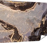 Gards Affiche de Jardin Art Abstrait Marbre Grijs - 160x120 cm - Toile de jardin - Décoration de jardin - Décoration murale extérieur - Tableau de jardin