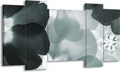 Peinture | Peinture sur toile fleur | Gris vert | 120x65cm 5 Liège | Tirage photo sur toile