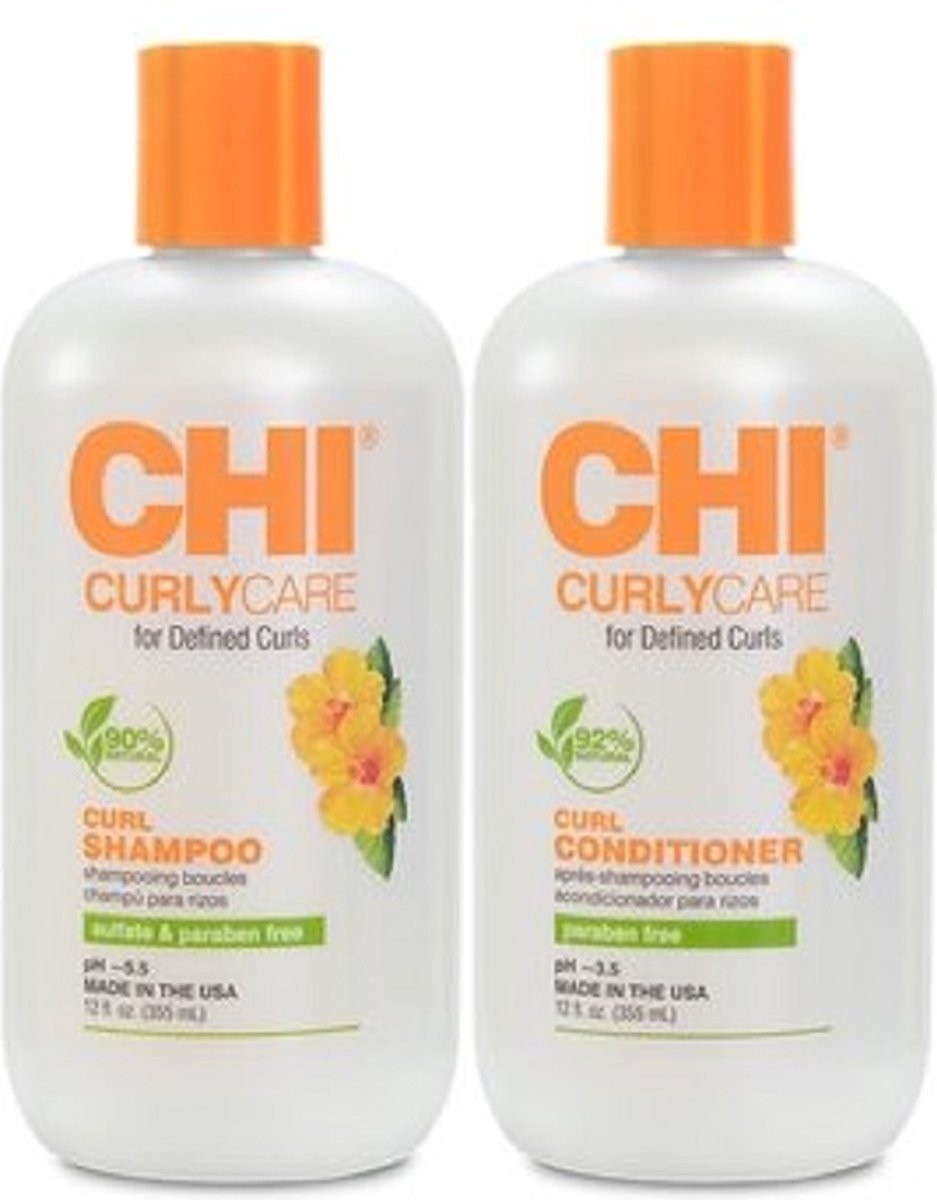CHI Duo Pack CurlyCare 355ml Shampoo + 355 ml Conditioner