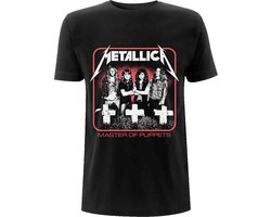 Metallica - Vintage Master Of Puppets Photo Heren T-shirt - M - Zwart