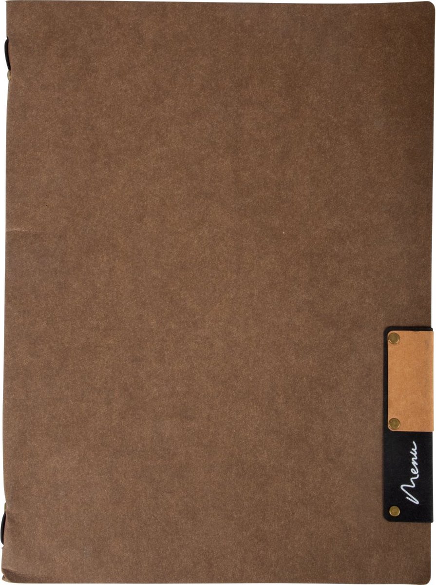 Securit® Menukaart | Menukaart map A4 Nature - bruin