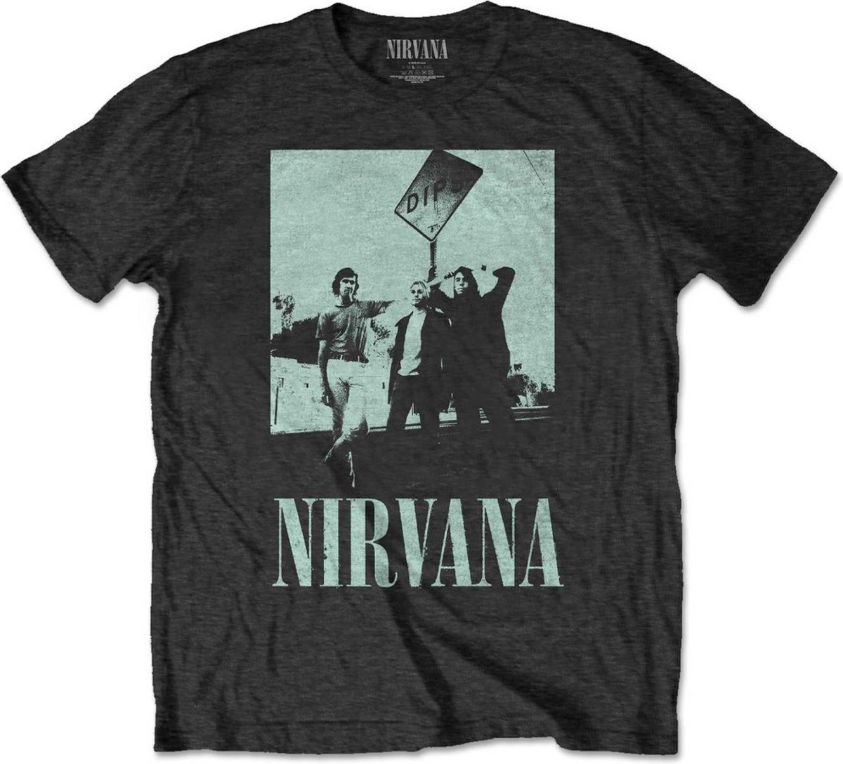 Nirvana - Dips Heren T-shirt - L - Zwart