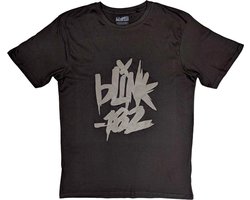 Blink182 - Neon Logo Heren T-shirt - XL - Zwart