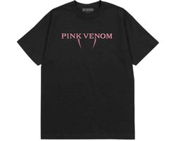 foto van Blackpink - Pink Venom Logo Heren T-shirt - S - Zwart
