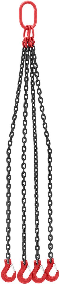 Hijsketting - 5000 kg - 4 x 1.5 m - zwart - Steinberg Systems