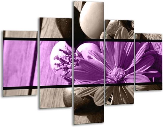 Schilderij op canvas - Print Wandschilderij - bloemenvaas - 100x70cm - Canvas Print Schilderij - Wandafbeelding - Afdrukken op Canvas - Wandfoto - Kunstdruk - Wanddecoratie - AA100x70-4117