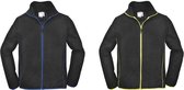 TERRAX WORKWEAR Lichtgewicht fleecejack zwart/lime maat XL