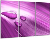 Peinture sur toile Drop | Violet, blanc | 120x80cm 3 Liège