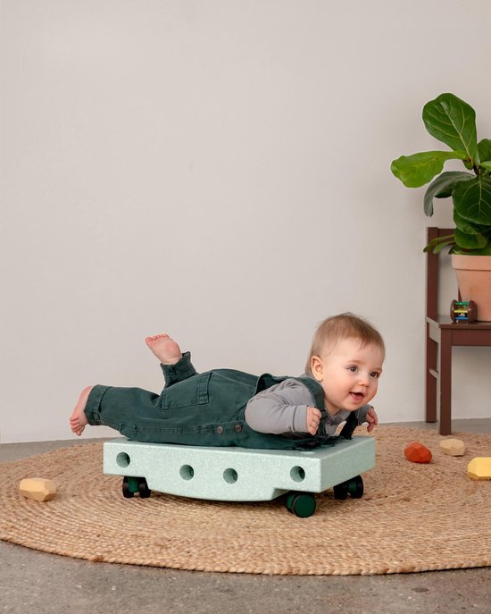 Modu Curiosity Kit - Zachte blokken- 13 onderdelen- Open Ended speelgoed -Speelgoed 1 -2-3 jaar - Ocean Mint / Forest Green van Modu — afbeelding 5