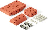 Modu Curiosity Kit - Soft Blocks - 13 Pièces - Jouets 1 -2-3 Ans - Mega Blocks - Burnt Orange / Dusty Green