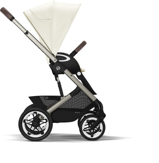 Poussette talos s lux 2 stormy blue châssis taupe de Cybex sur allobébé