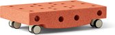 Modu Activity toy Scooter Board - Open Ended Play - Blokken - Tummy Time balansbord - Balansbord - Burnt Orange / Dusty Green