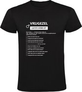 Vrijgezel To Do Checklist Heren T-shirt - vrijgezellenfeest - man - challange - party - feest - drank - uitdaging - to do list - grappig - cadeau