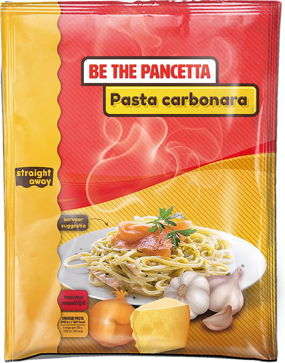 Straight away Maaltijdvervanger - Warme maaltijd - Pasta Carbonara - 21 x 55 g