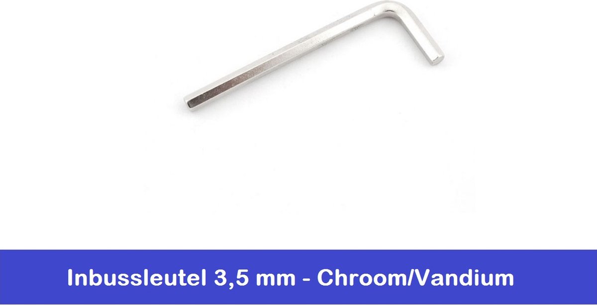 INBUSSLEUTEL 3.5 MM - CHROOM VANADIUM - STIFTSLEUTEL - DUITSE KWALITEIT - ATHLET