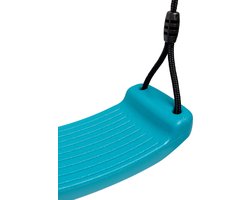 BOOST2 schommelzitje turquoise kunststof met zwart-touw