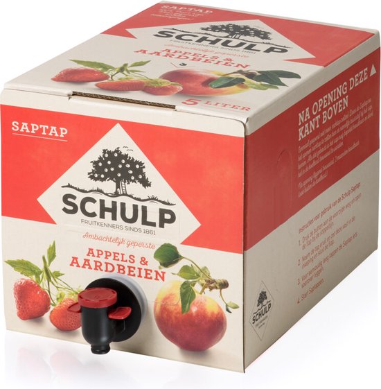 Foto: Schulp appel aardbei saptap 5 liter