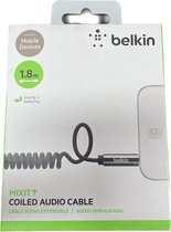 Câble AUX 3,5 mm enroulé Belkin MIXIT - 1,8 m - Noir