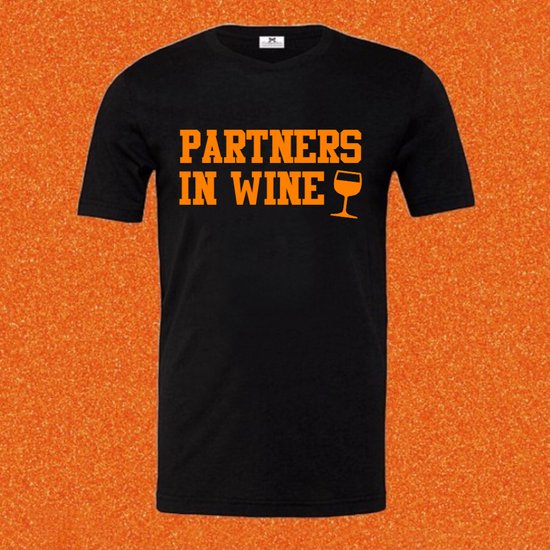 Oranje Koningsdag shirt-Oranje Kleding-WK Feestkleding-partners in wine-Koningsdag kleding-Maat M
