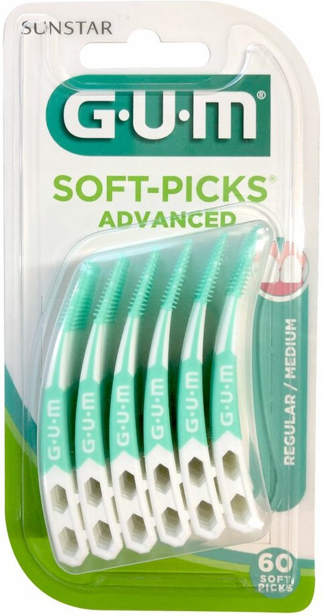 3x GUM Soft-Picks Advanced Regular 30 stuks