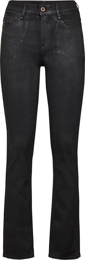 G-STAR Noxer Navy High Waist Straight Jeans - Dames - Black Radiant Cobler - W27 X L32