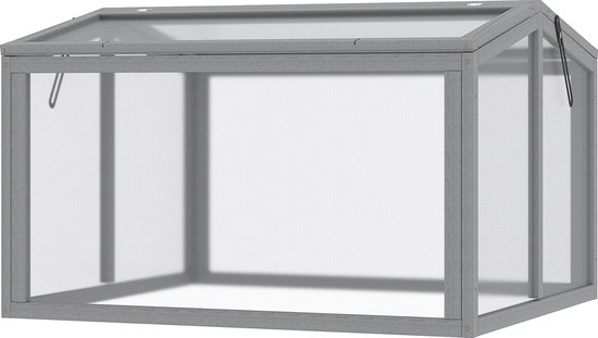 Outsunny verhoogde plantenbak – houten frame – grenenhout