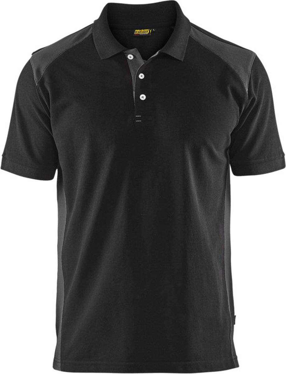 Blaklader Poloshirt piqué 3324-1050 - Zwart/Donkergrijs - XS