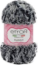 Etrofil Rabbit Furry Yarn Grey - Brown No 70714 - DecoDeb