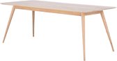 Gazzda Stafa table houten eettafel whitewash - 180 x 90 cm