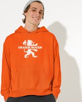 Oranje Koningsdag Hoodie Oranje Boven - Maat S - Uniseks Pasvorm - Oranje Feestkleding