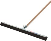 Talen Tools Vloer/douche trekker - metaal/stevig rubber 45 cm - dikke houten steel 140 cm