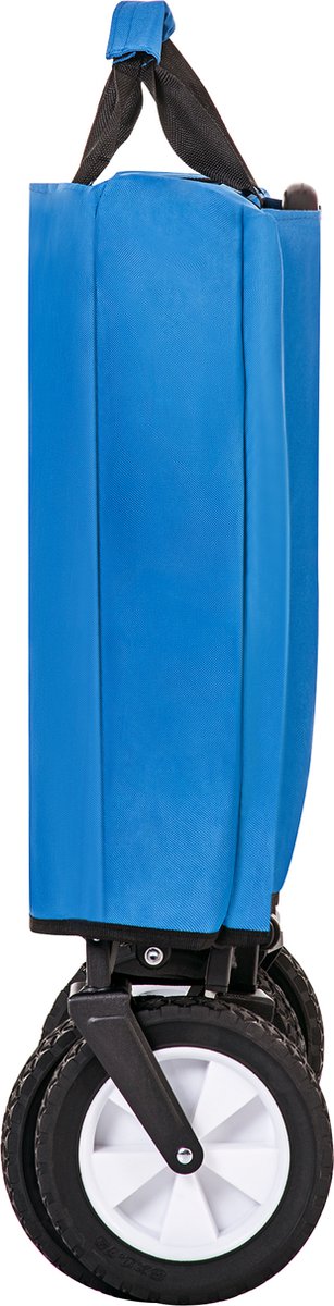 Merax Opvouwbare Bolderkar 100 KG Draagvermogen - Transportwagen 96L - Inklapbare Bolderwagen - Blauw van Merax — afbeelding 5