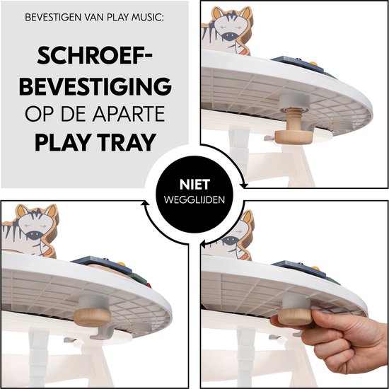Hauck Play Music Zebra Play tray - Zebra van Hauck — afbeelding 5