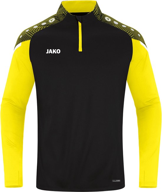 Jako - Ziptop Challenge - Zwart-geel Sportshirt Heren-3XL