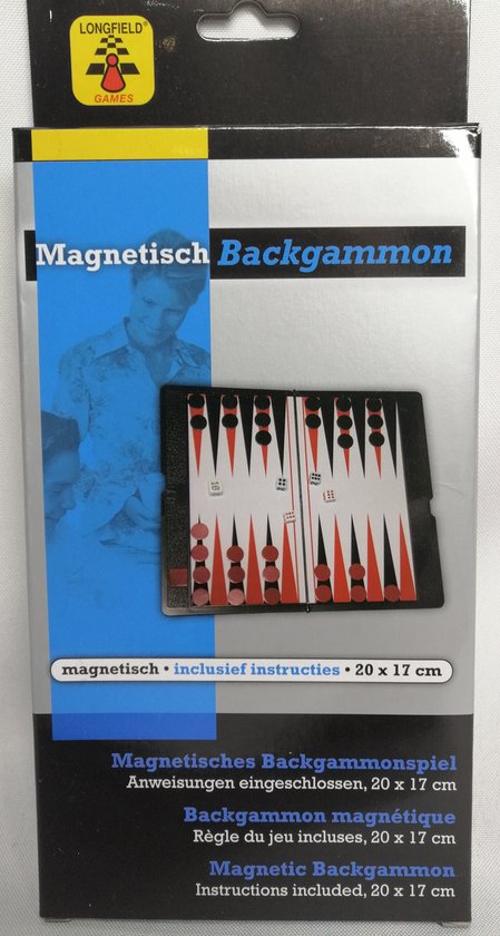 Afbeelding van het spel Backgammon - Magnetisch - Reis editie - Vakantie - Camping - Jong en Oud - Kado Tip !!