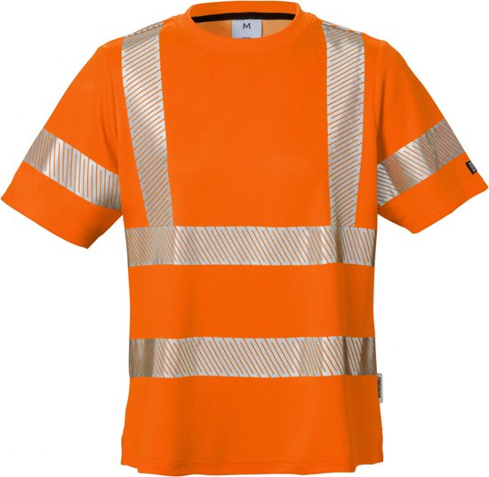 Fristads Hi Vis T-Shirt Dames Klasse 2 7458 Thv - Hi-Vis oranje - M