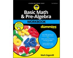 Omslag van Basic Math and Pre-algebra Workbook for Dummies