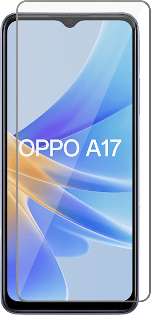 Screenprotector geschikt voor Oppo A17 - Gehard Glas Screen Protector GlassGuard