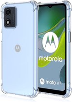 Hoesje geschikt voor Motorola Moto E13 - Back Cover Case ShockGuard Transparant