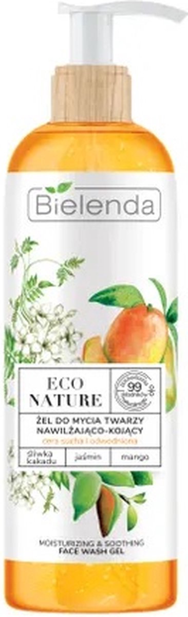 Eco Nature hydraterende en verzachtende face wash Plum Kakadu & Jasmine & Mango 200g
