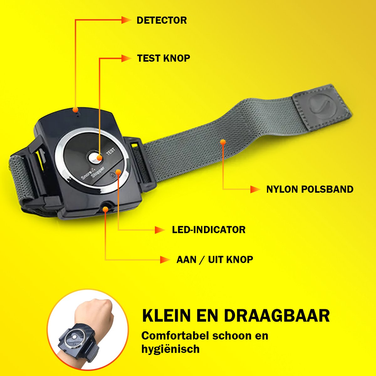 Montre bracelet anti-ronflement infrarouge