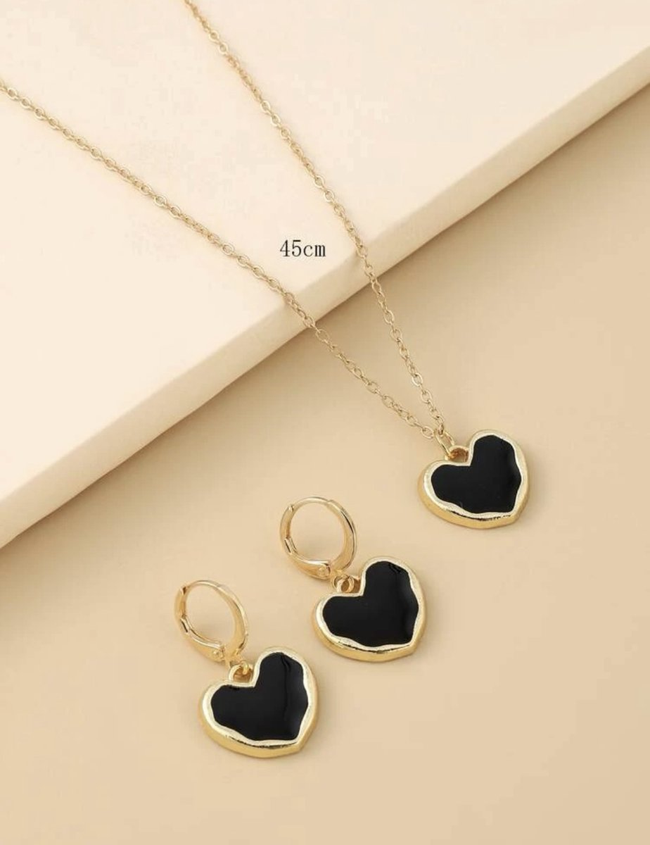 Hart Ketting met Rode Hart Hanger - Ki Centrum