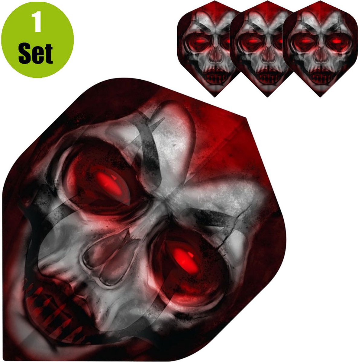 Horror Show Dartflights - Jester Queen