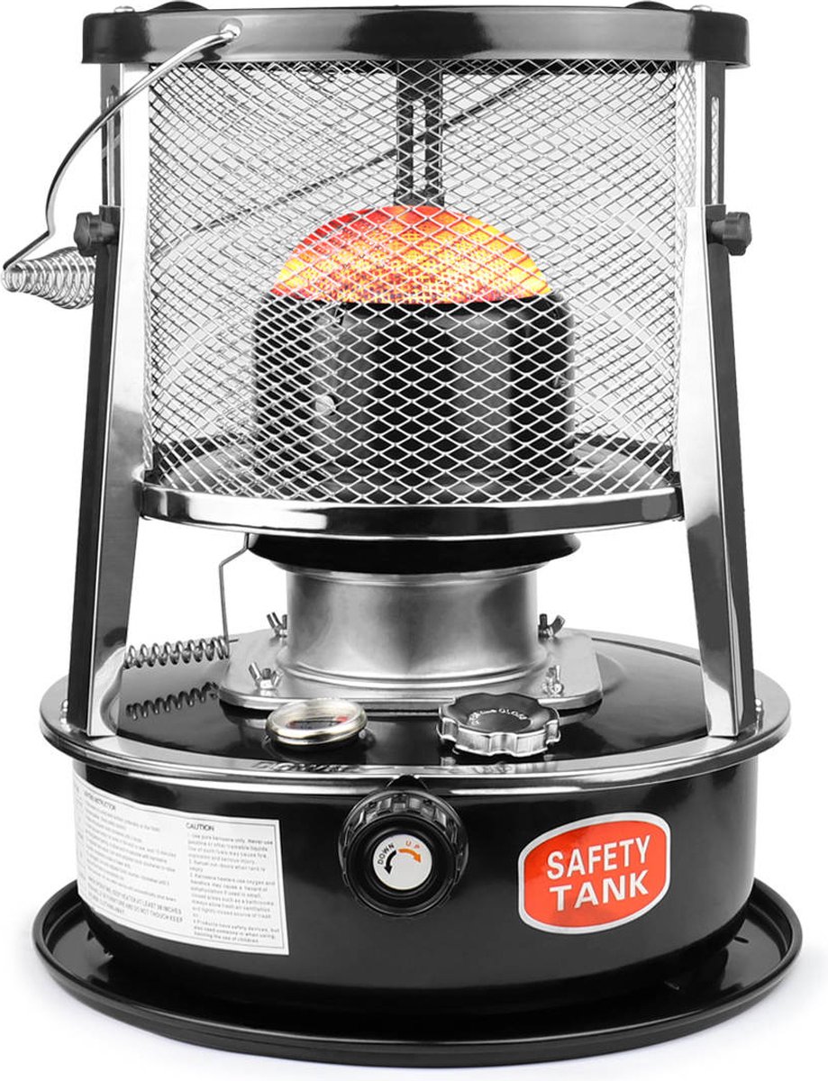 Homelux Petroleumkachel Met Draagtas - Compacte Noodkachel Voor Binnen En Buiten 2600w Inclusief Brandstofpeilmeter