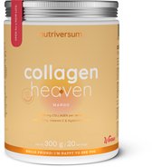 Nutriversum | Rund collageen heaven | Mango | 300gr 20 servings | 10000mg collageen per serving | Hyaluronzuur | Vrouwen | Supplement | Nutriworld