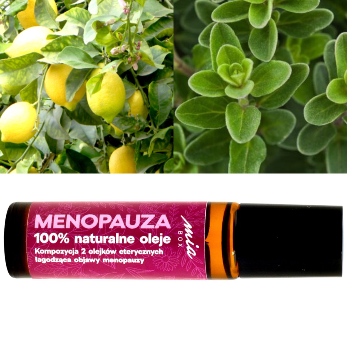 Mia Box Zuivere en Natuurlijke Etherische oliën Menopauze Roller - 10 ml - Bevat 2 Essentiële Oliën ter Verlichting van Overgangsklachten - Aromatherapie